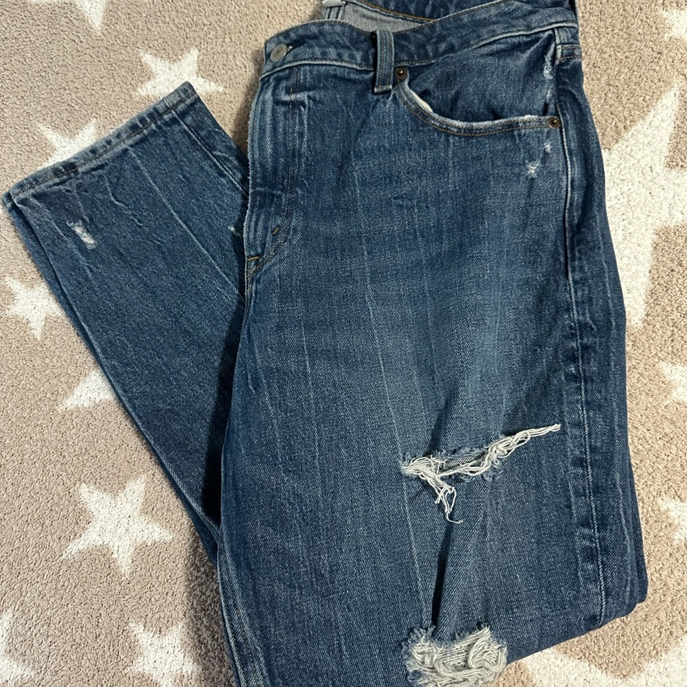 VGUC ABERCROMBIE & FITCH THE SKINNY HOGH RISE CURVE LOVE SZ 14/32